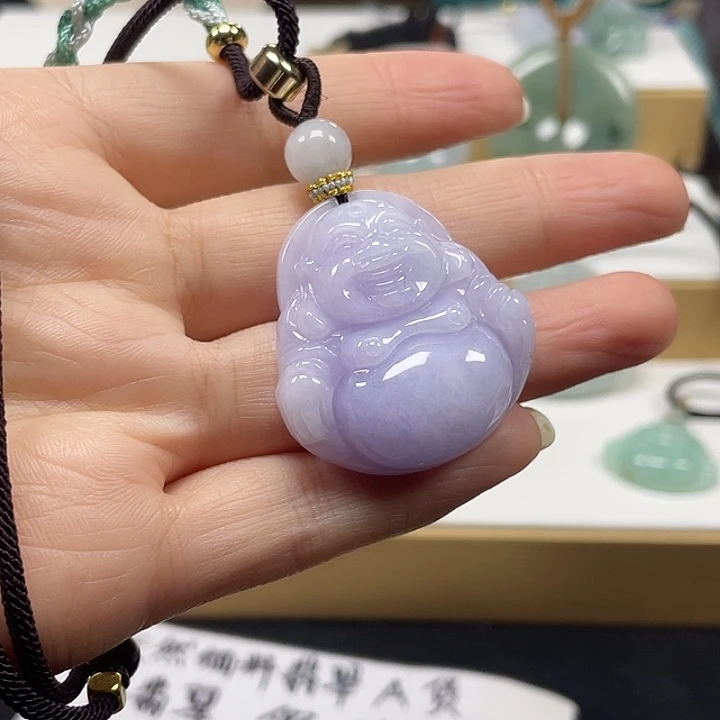 翡翠未镶嵌颈饰天然翡翠佛公38号