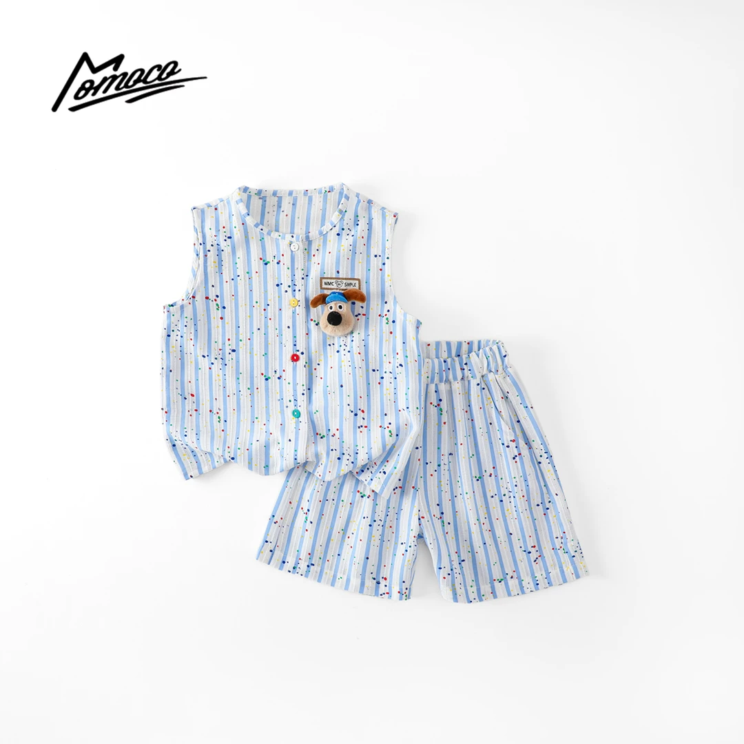 MOMOCO夏季新款男童可爱洋气海绵宝宝两件套77230578232