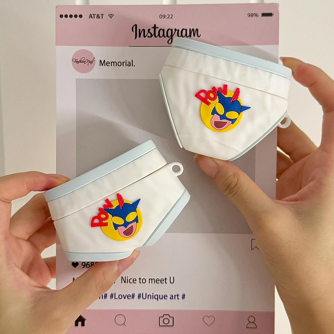 内裤蜡笔小新airpods4代蓝牙耳机套适用airpodspro2苹果3代保护壳