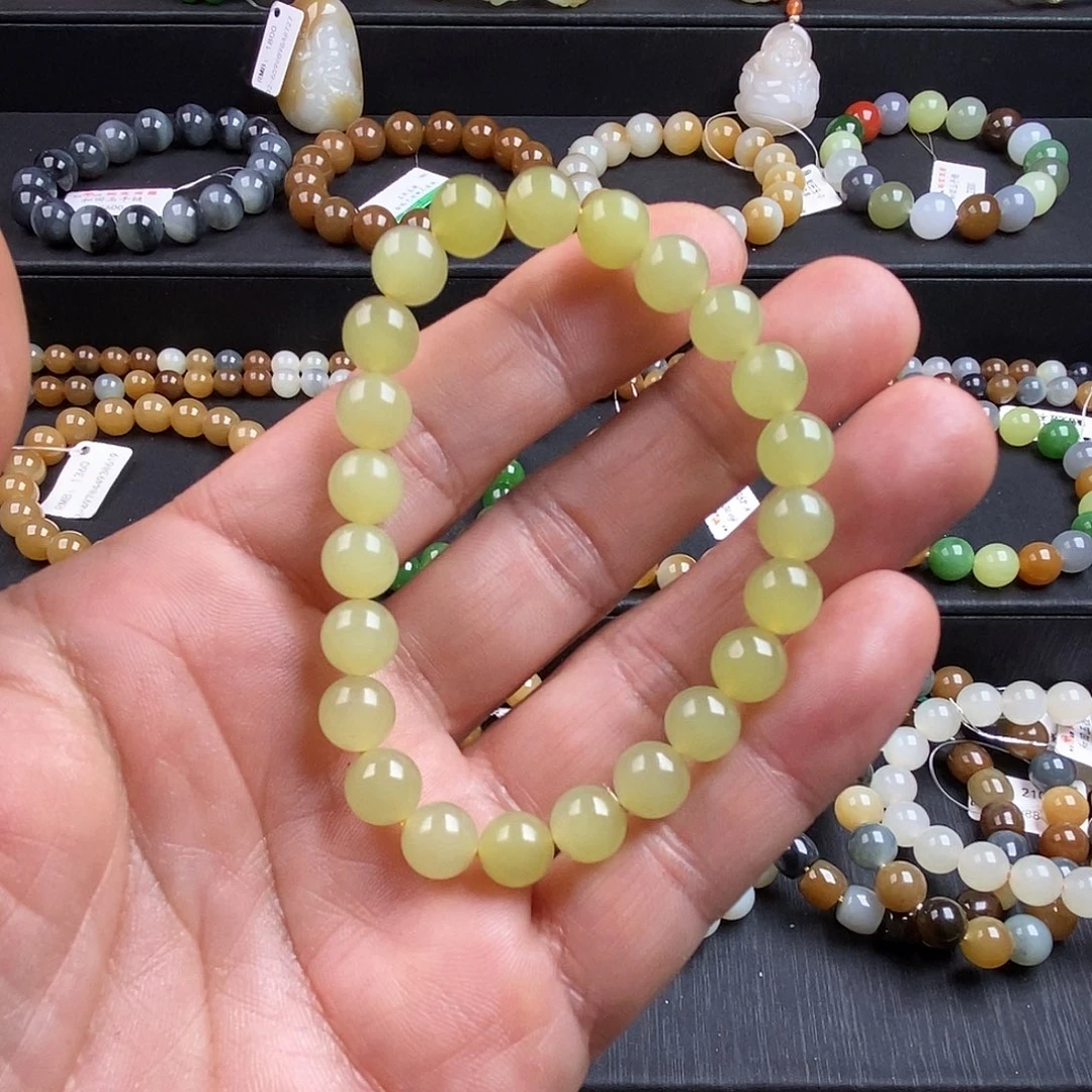 和田玉未镶嵌手链