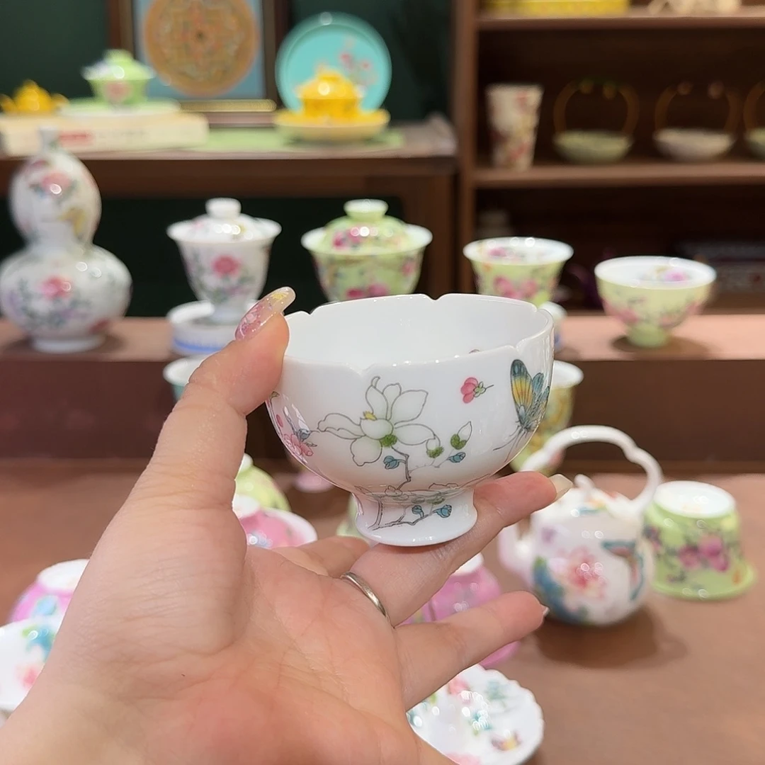 珐琅彩主人杯茶具套装
