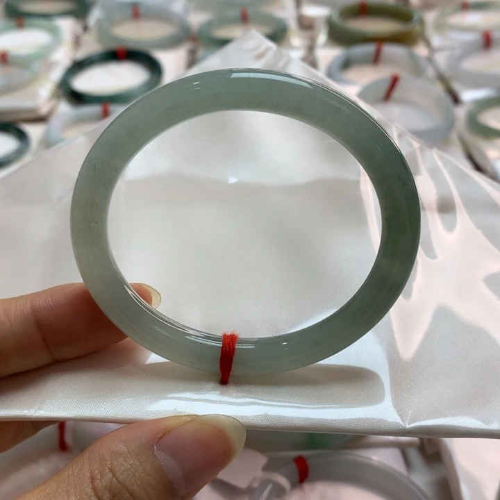 翡翠未镶嵌手镯贵妃圆56.6