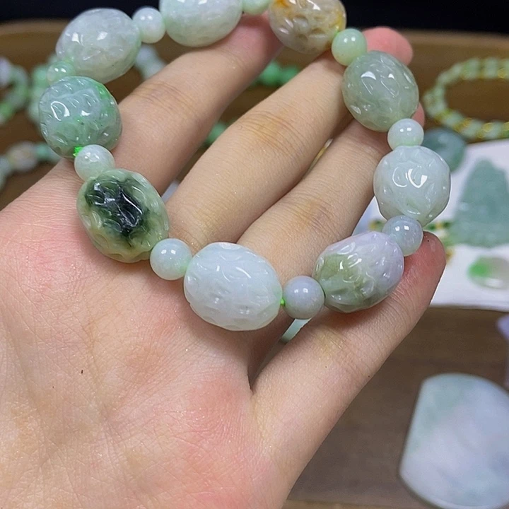 散珠翡翠天然缅甸翡翠A货