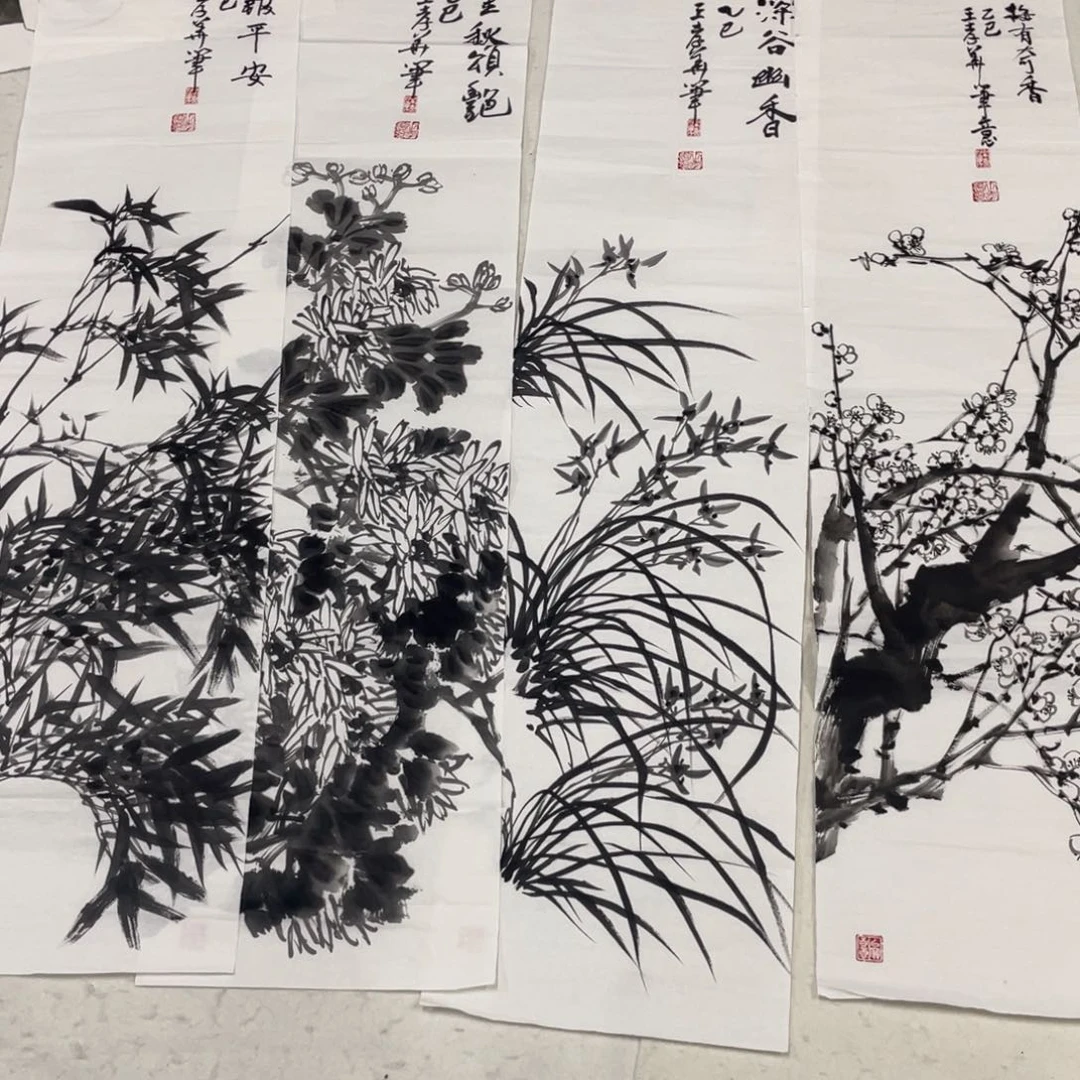 国画王孝华老师绘画