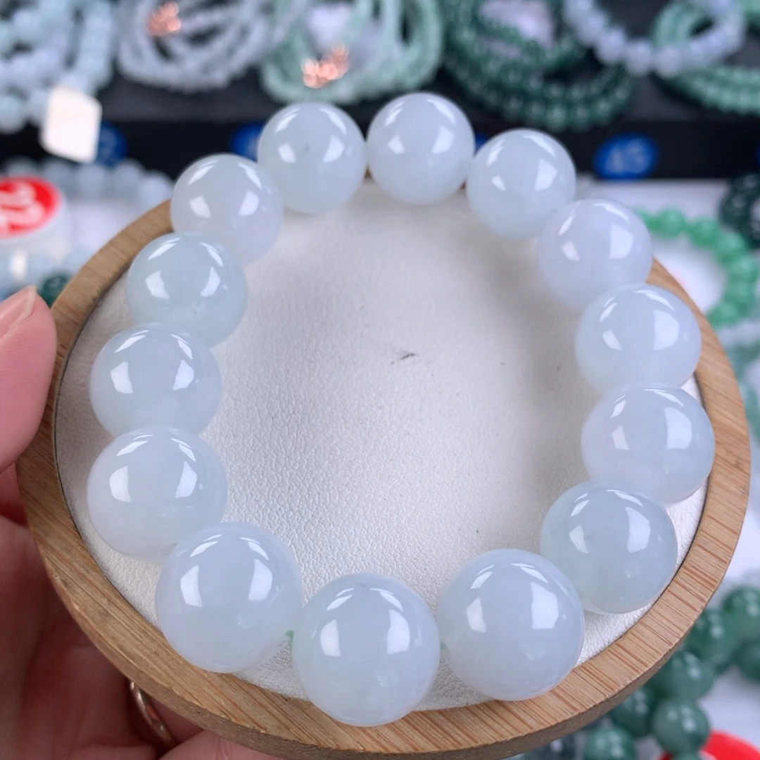 翡翠手链未镶嵌卡15.8