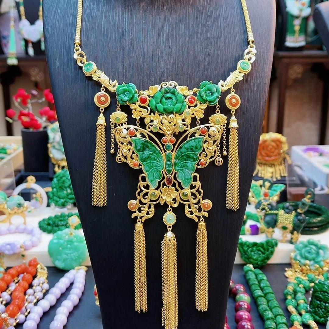 翡翠合金颈饰48小时鉴赏期