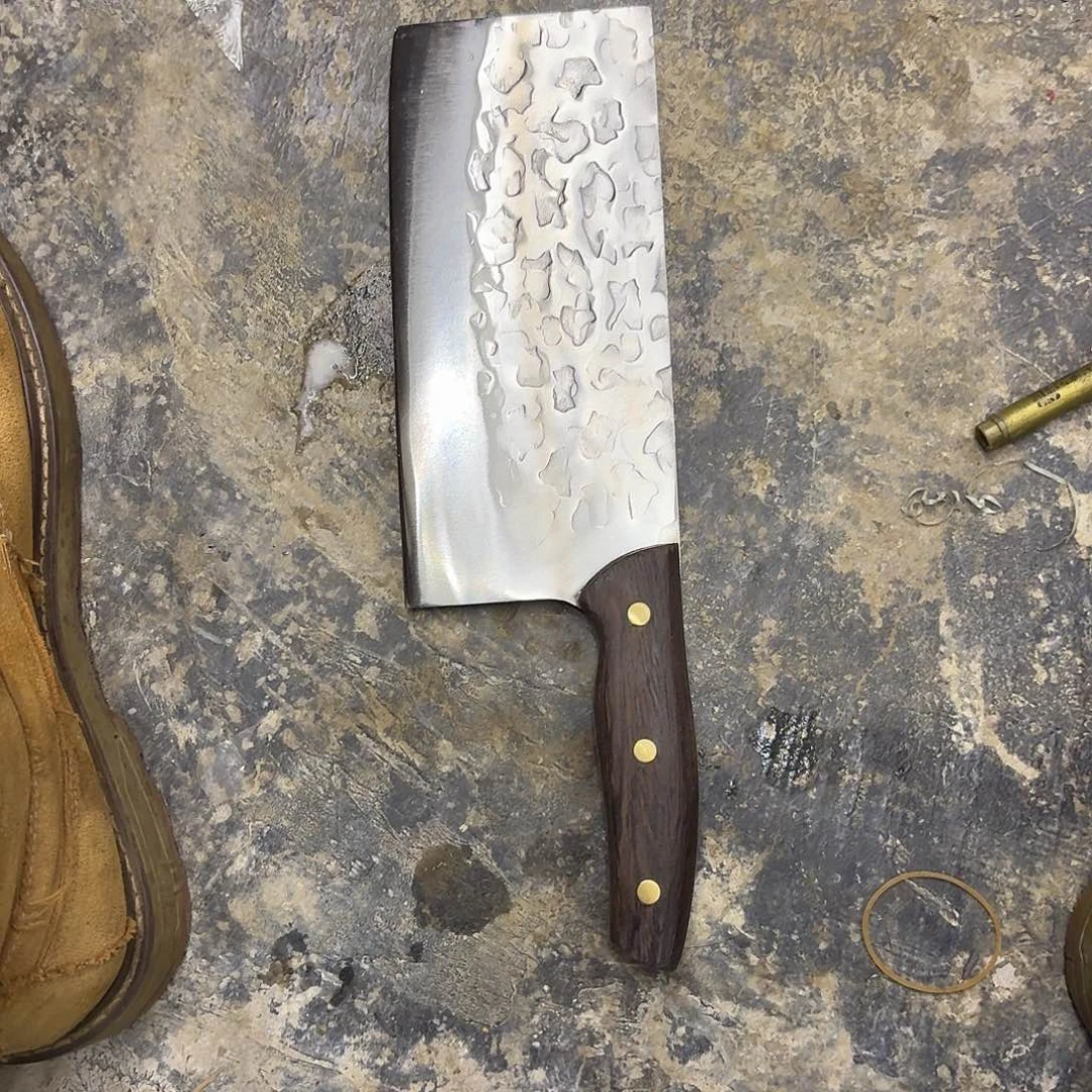 高碳锰钢云南阿老表手工锻打刀