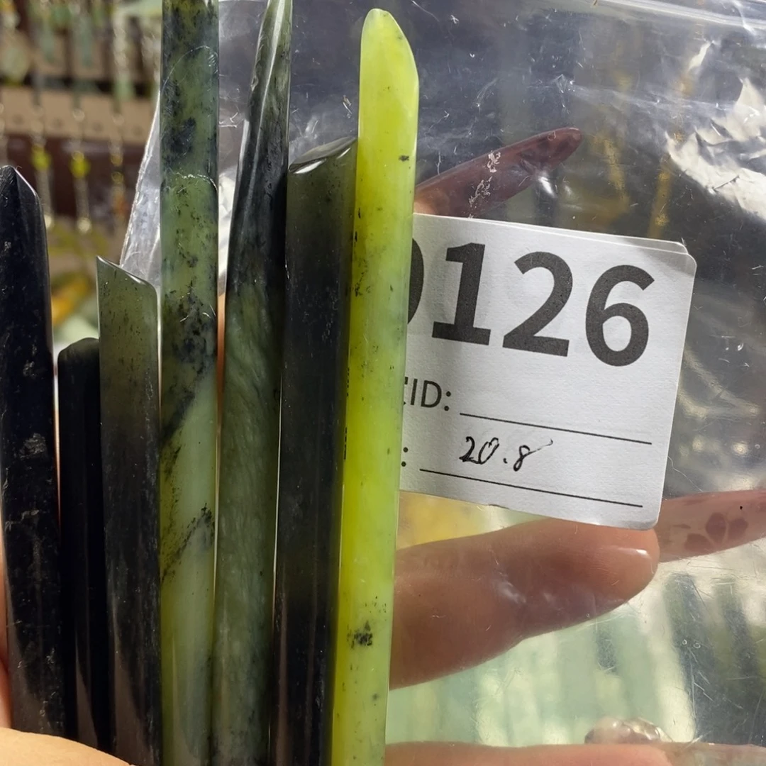 蛇纹石玉未镶嵌发饰