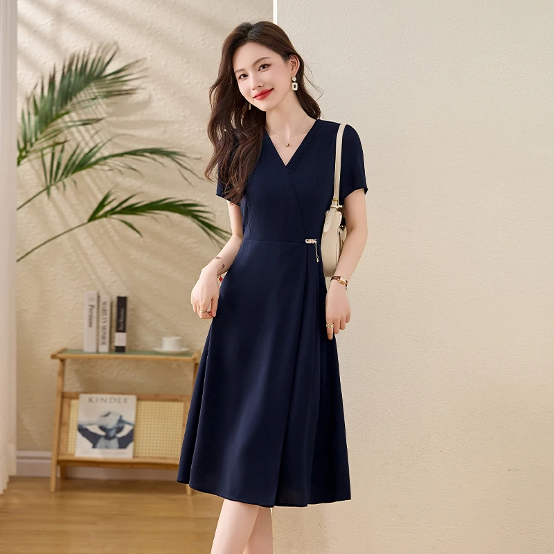 广州十三行连衣裙2025新款今年流行爆款高端大气平时可穿轻奢洋气