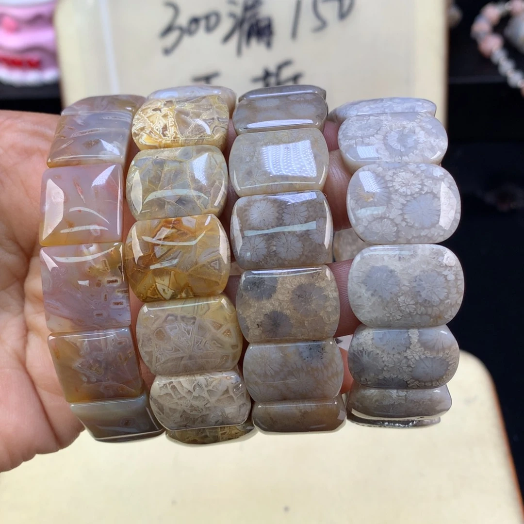 硅化珊瑚（珊瑚玉）未镶嵌吊坠(赠链)手排150米一条可挑（8号）