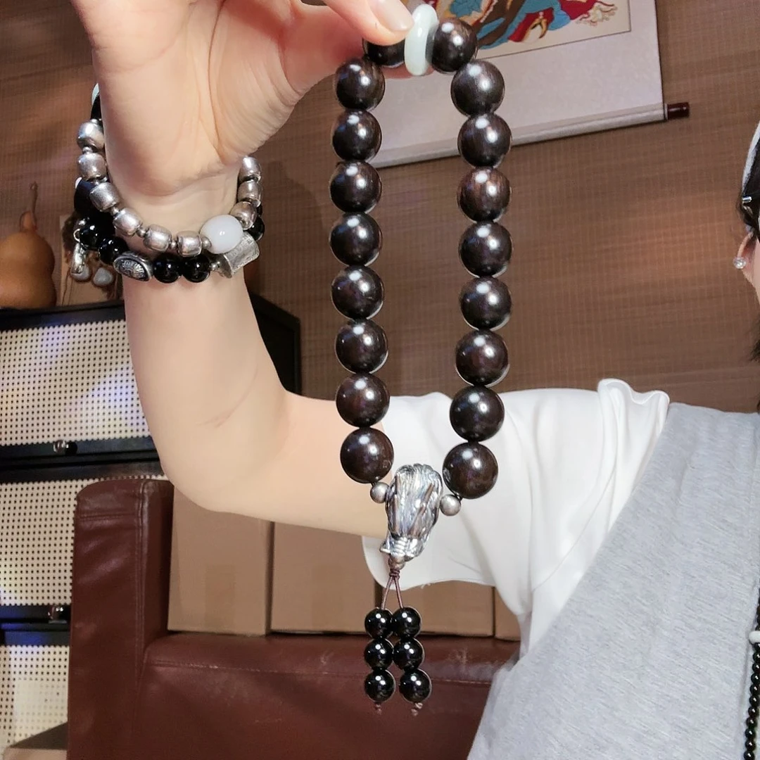 纯铜石英石手持手串