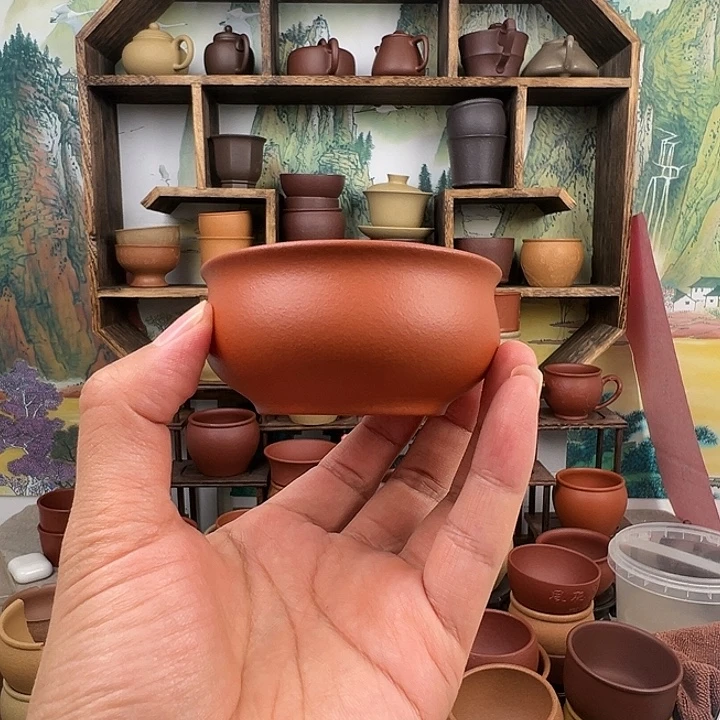 茶杯紫砂拙器甄选，纯原本矿。