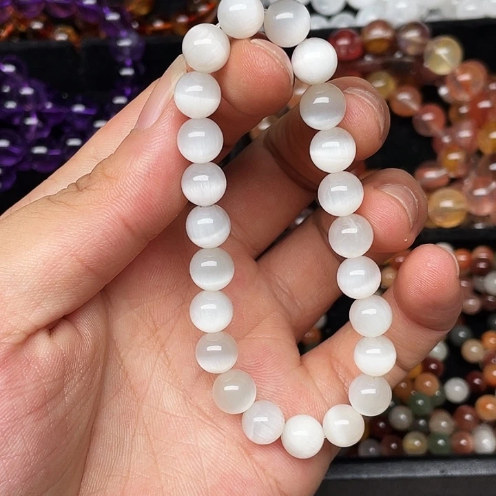 水晶手链未镶嵌彩兔毛10.8