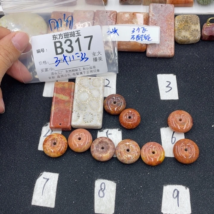 硅化珊瑚（珊瑚玉）颈饰合金月**玫