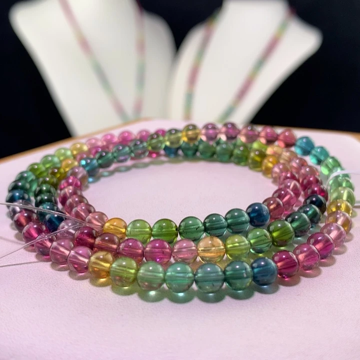 双色碧玺手链未镶嵌