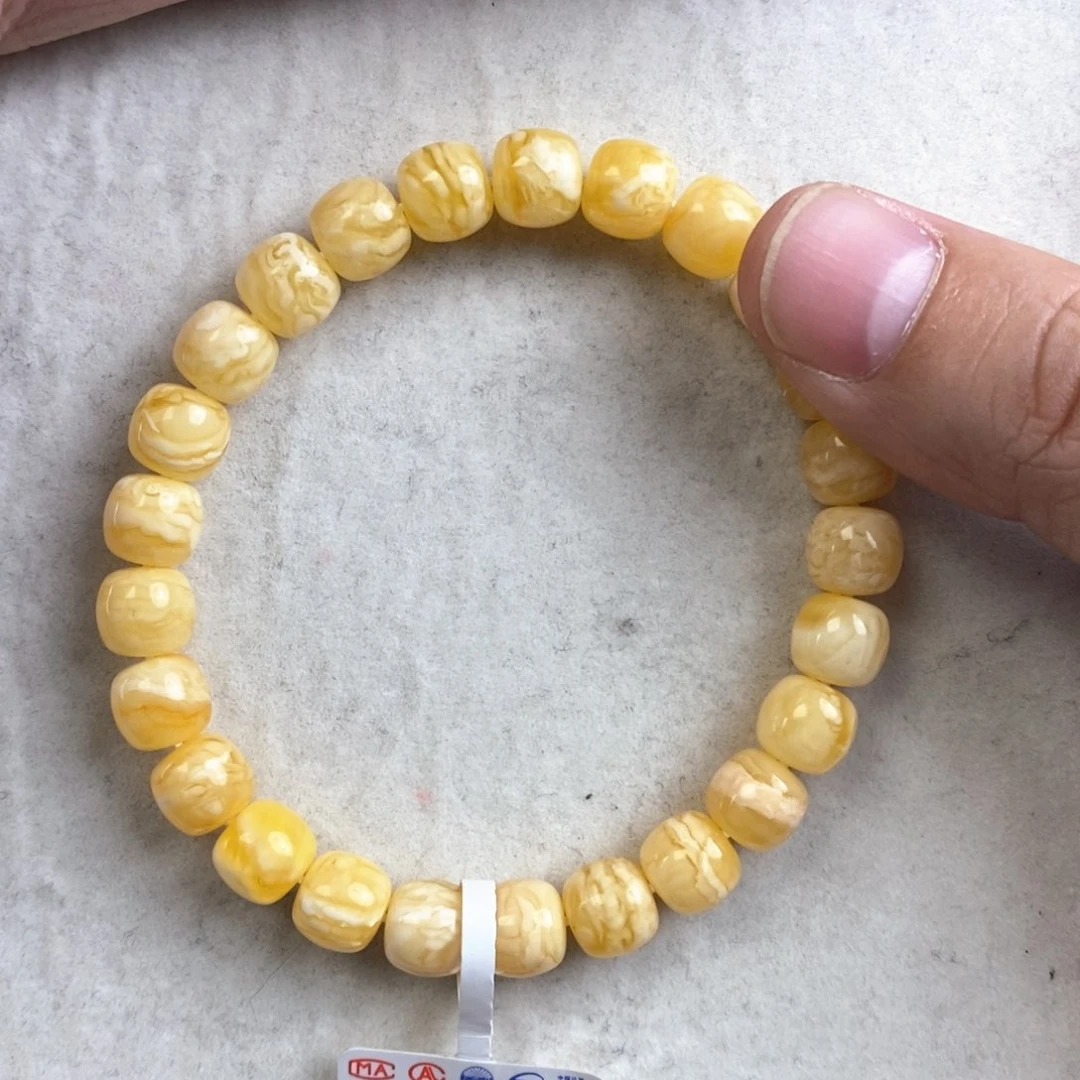 琥珀手链未镶嵌李*李蜜蜡