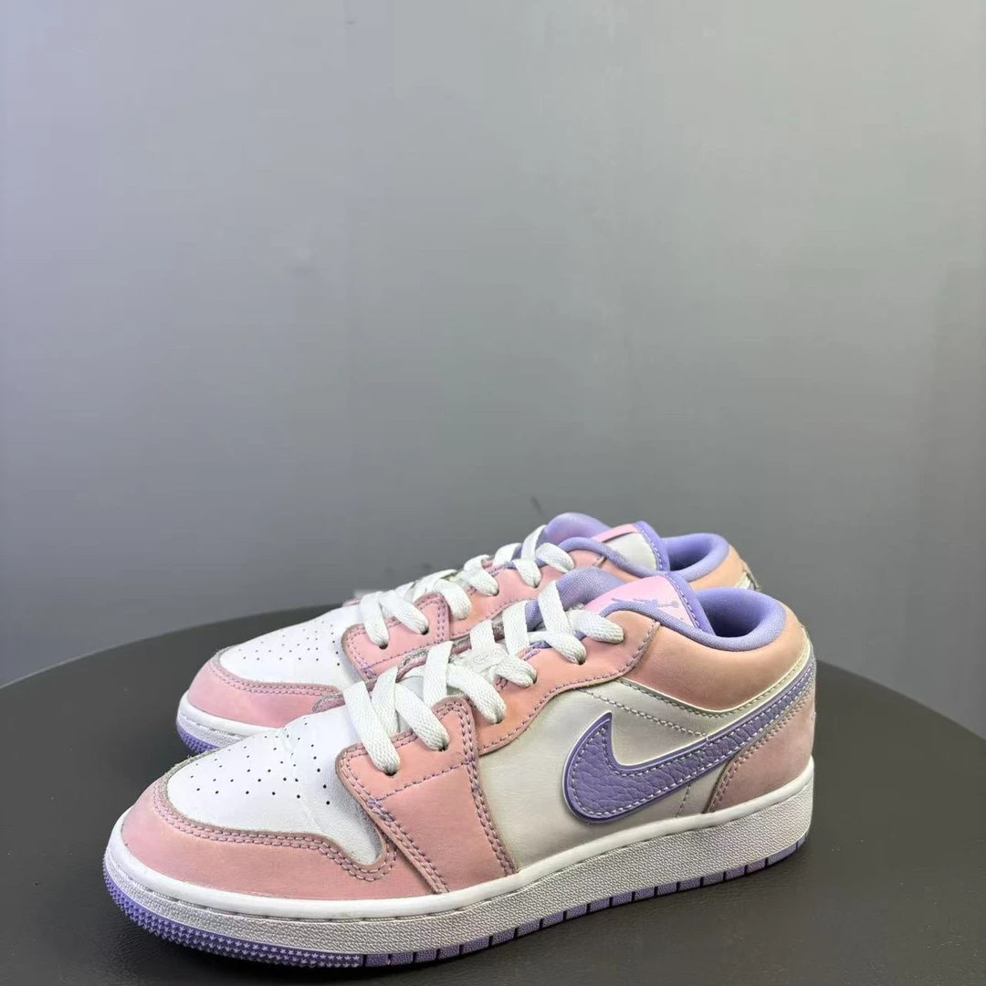 90新 maje 37.5码 AJ1粉紫板鞋 非原盒