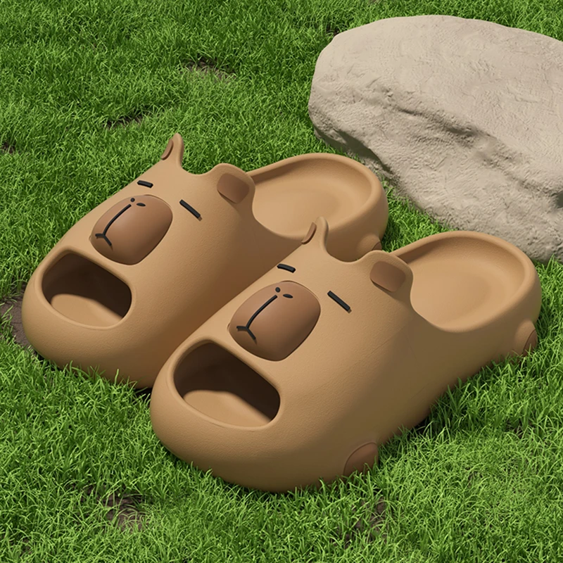 可爱卡通厚底拖鞋女士外穿夏季新款踩屎感厚底防滑情侣舒适凉拖鞋