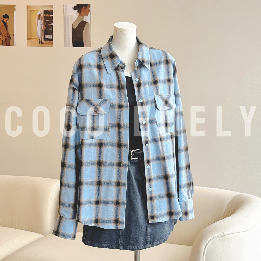 COCO EMELY 25年春季新款格子衬衫配吊带时尚洋气休闲CO07211418