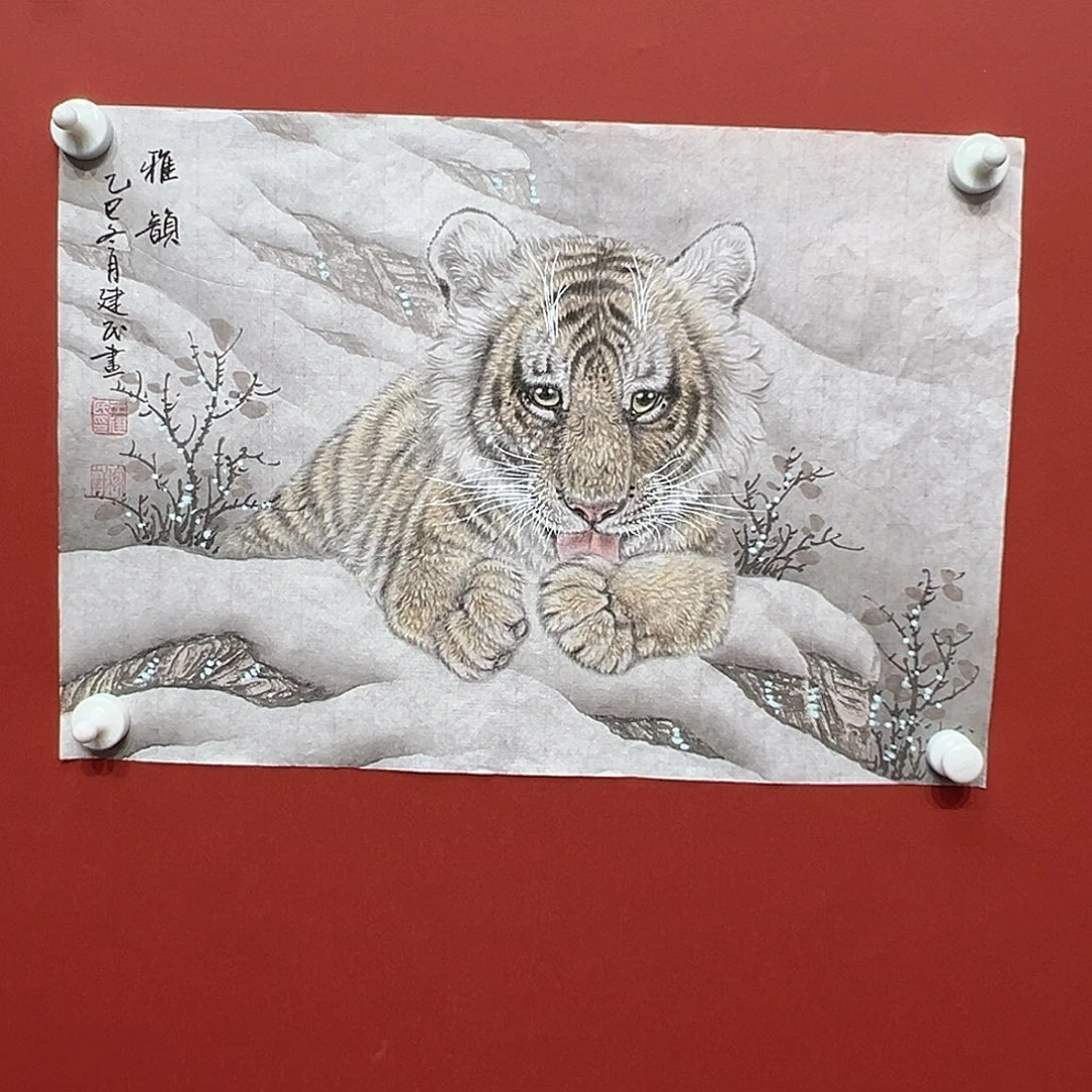 杜***少国画王建民老师国画作品月