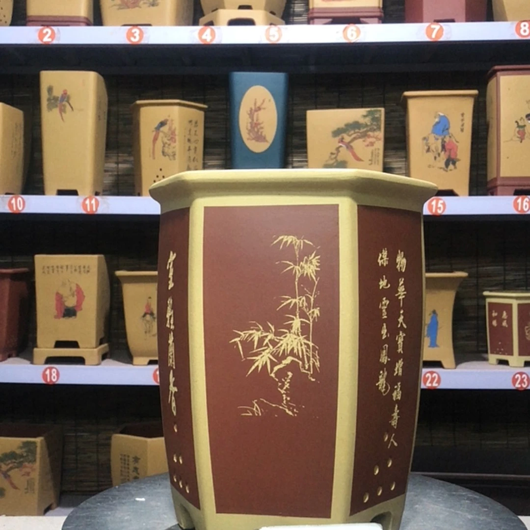 【闪购商品】紫砂花盆落*