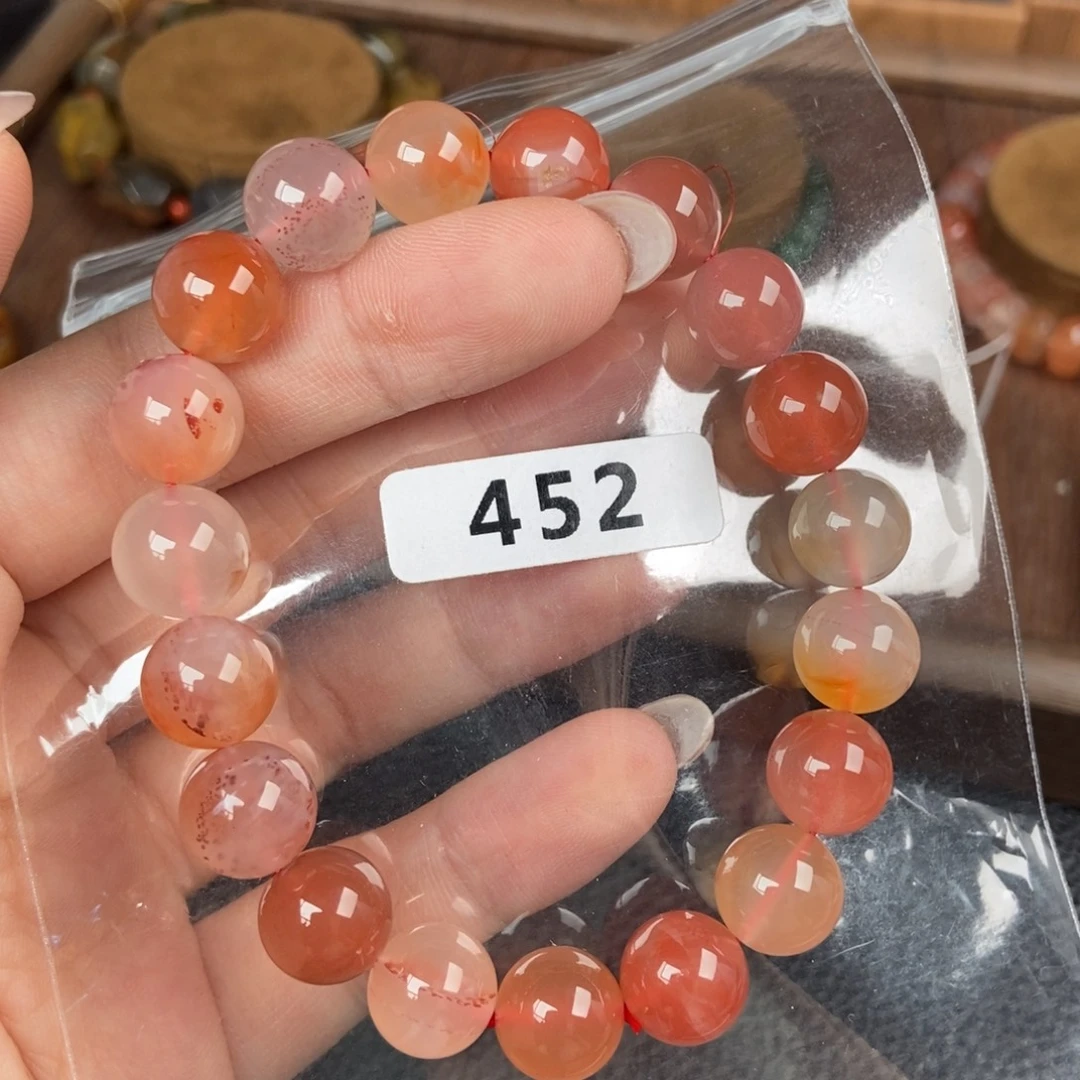 南红玛瑙未镶嵌手链卡10.4