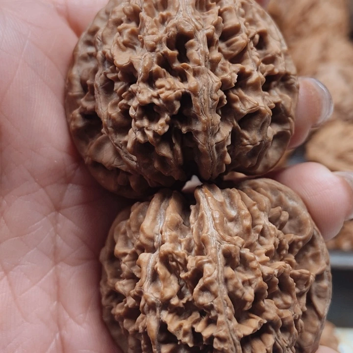 丝***时把件文玩核桃盘山