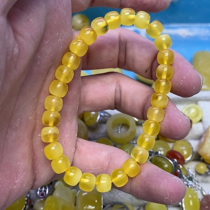 蜜蜡裸石未镶嵌多样性发货