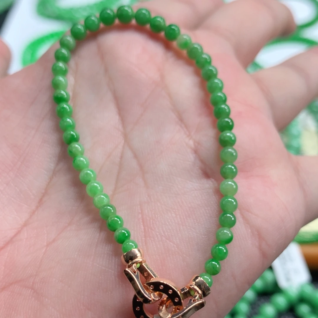 未镶嵌手链翡翠翡翠