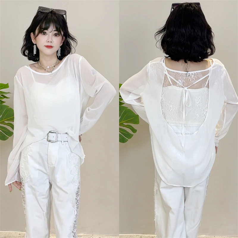 迪否长袖T恤防晒衣2025秋季新款女款薄款纯色女士上衣2212