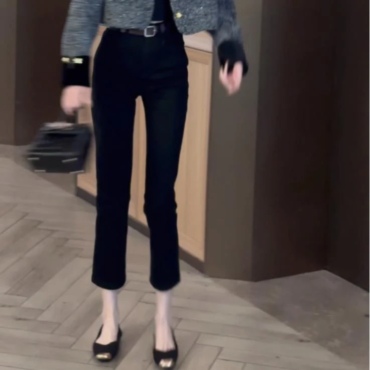 早秋新款韩版简约修身牛仔裤 23050-1#/8802#