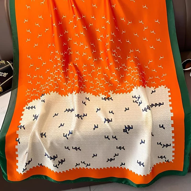 100新款百搭杭州丝绸丝巾90*180 #020