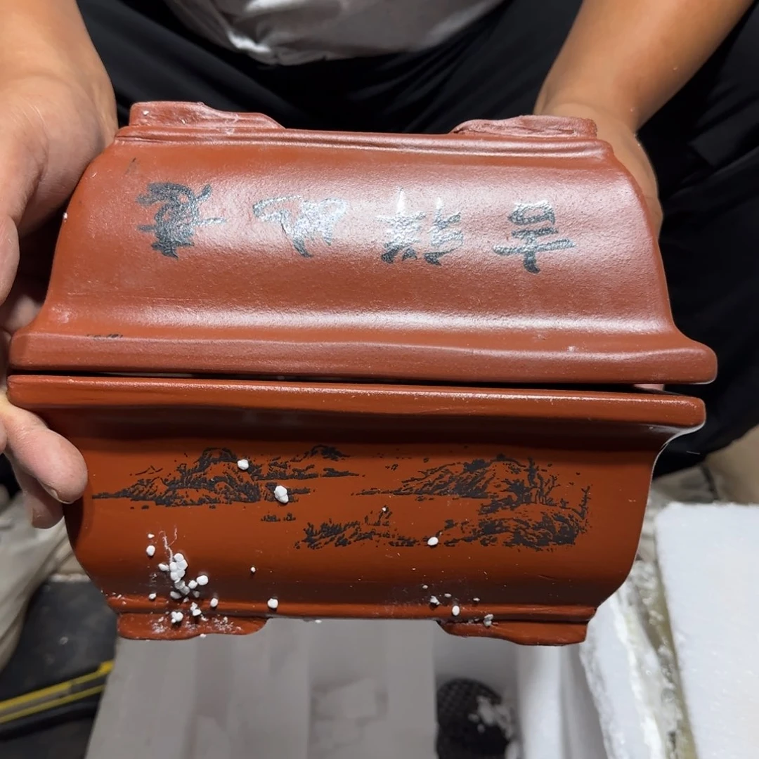 紫砂花盆瑕疵是我