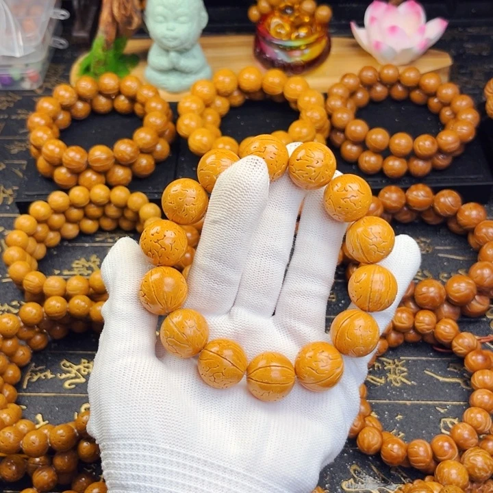 桃核手串青**叔18尺寸桃核