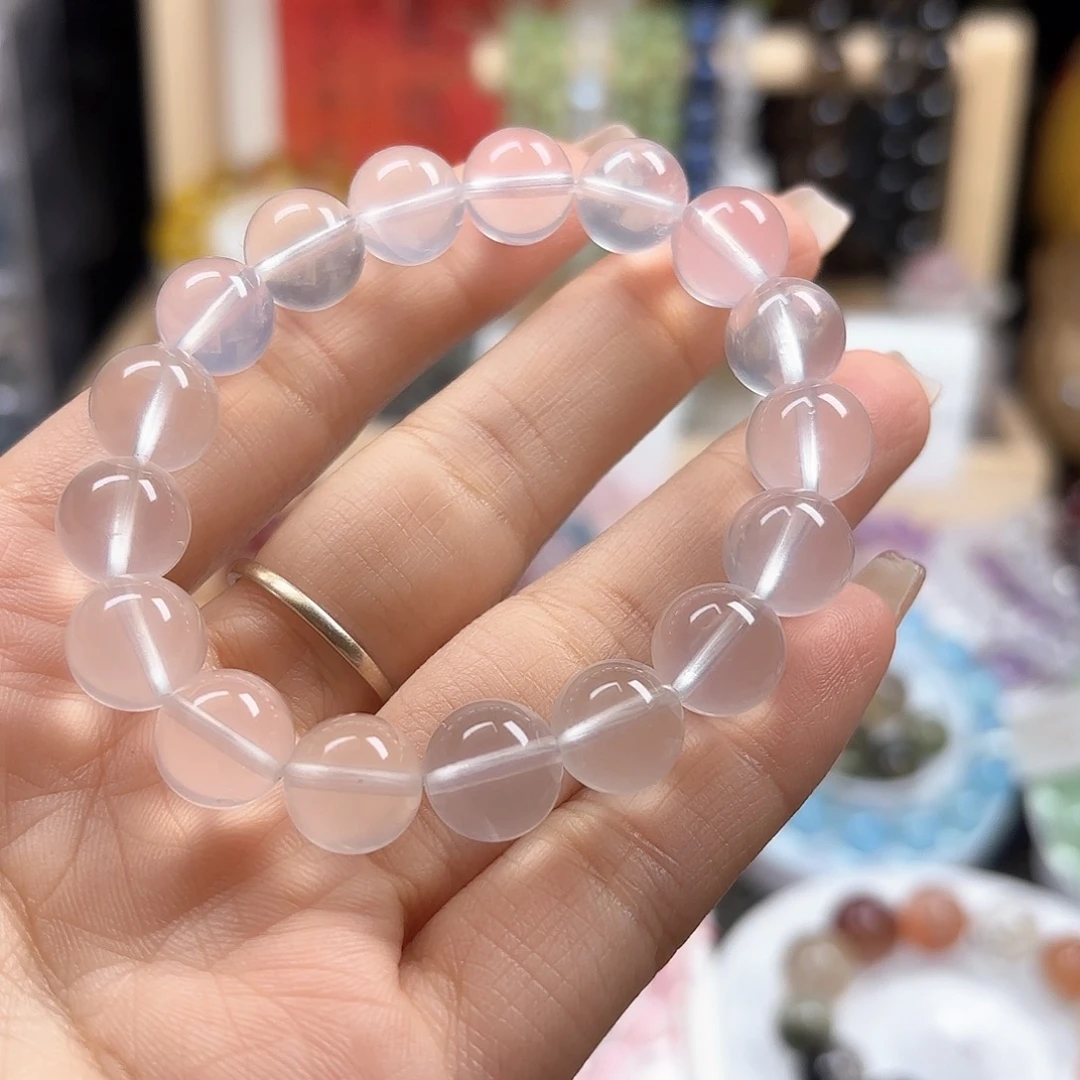 水晶手链未镶嵌奶白晶10.8