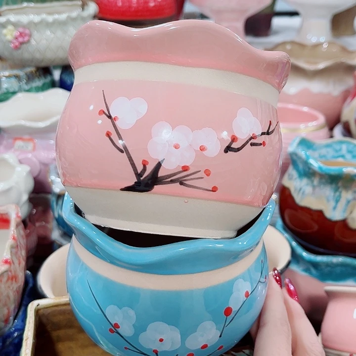 多肉陶瓷花盆满10元包邮