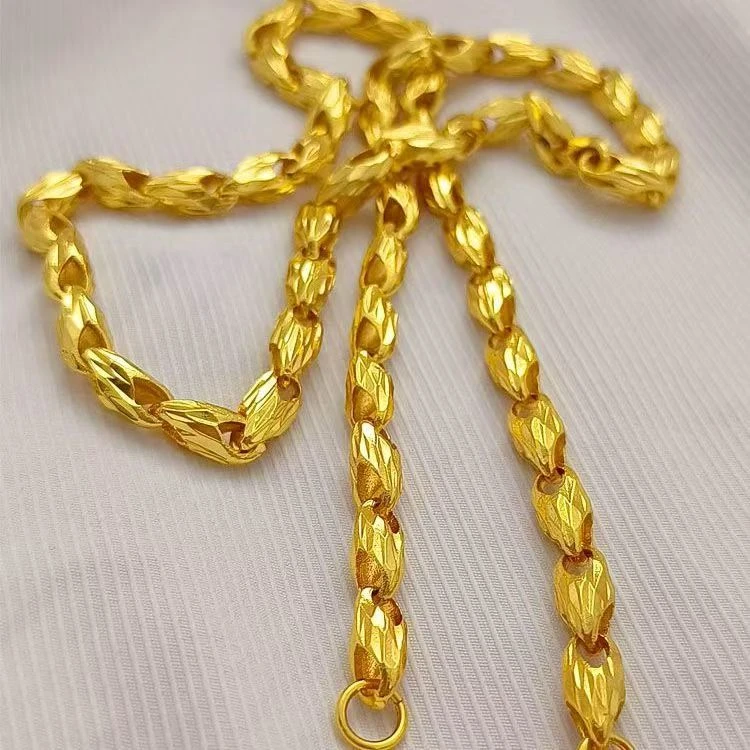 合金项链 精品实心麦穗项链