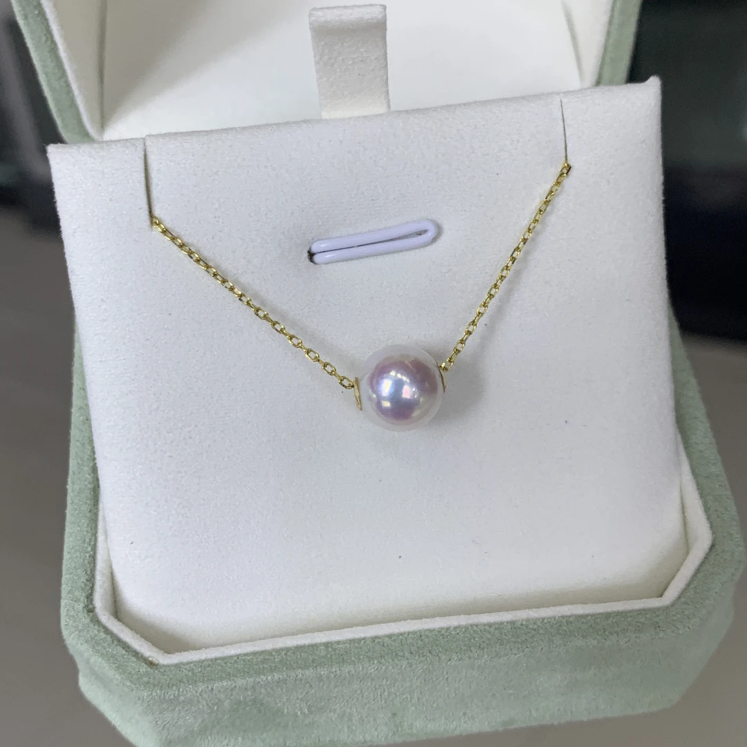 七分「福利」8-9mm海水akoya花珠拆珠路路通吊坠 日常百搭（赠银链）