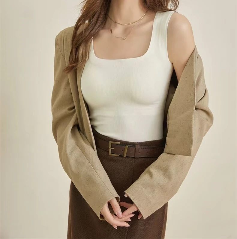 磨毛固定一体吊带内搭美背