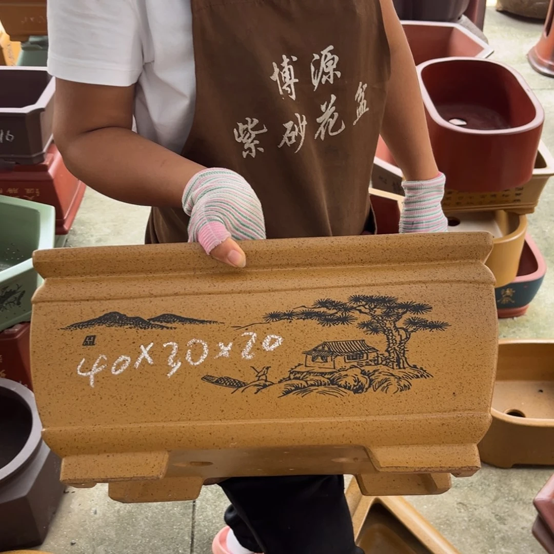 紫砂花盆盆景艺术