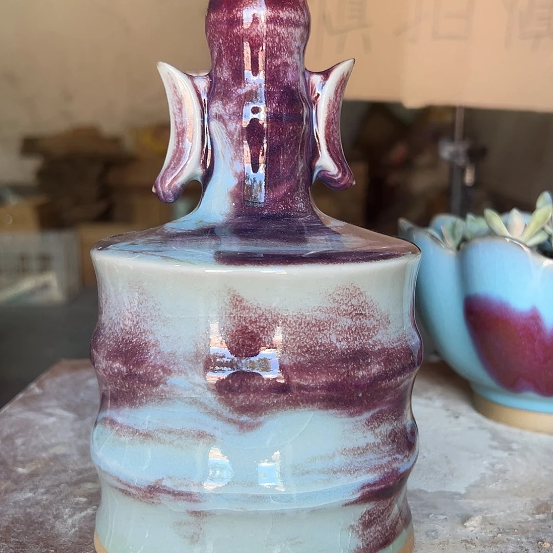 摆件郑家钧窑摆件微