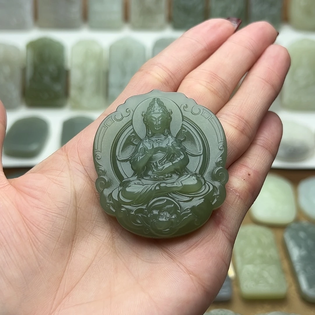 和田玉未镶嵌颈饰