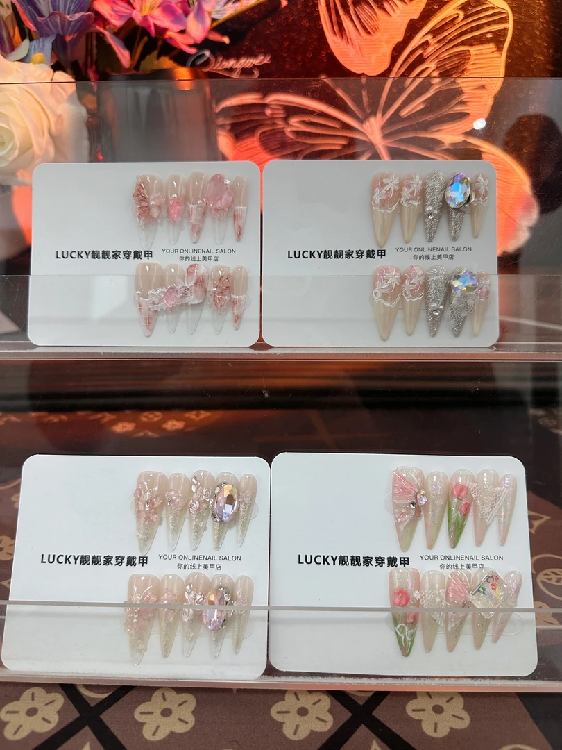 合集六纯手工穿戴甲手绘（仙女必备款）显白