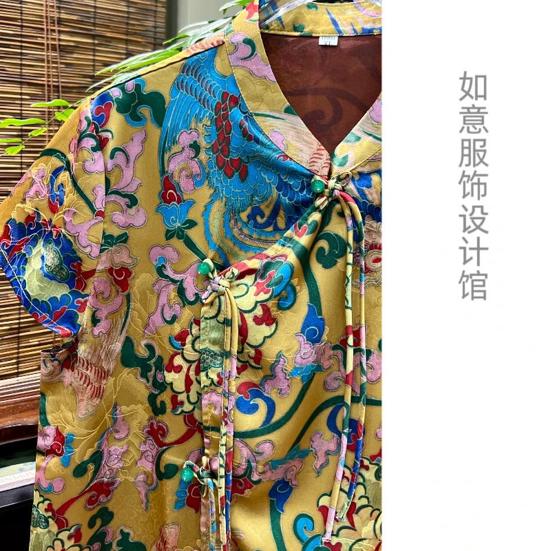 如意馆【金碧辉煌】新中式国风立领洋气上衣