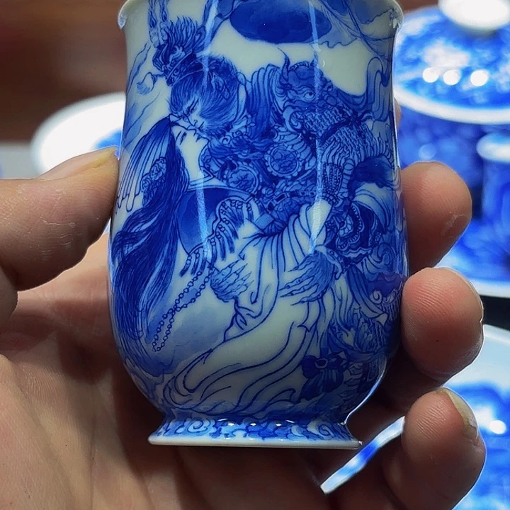 冬****青花手工手绘杯子