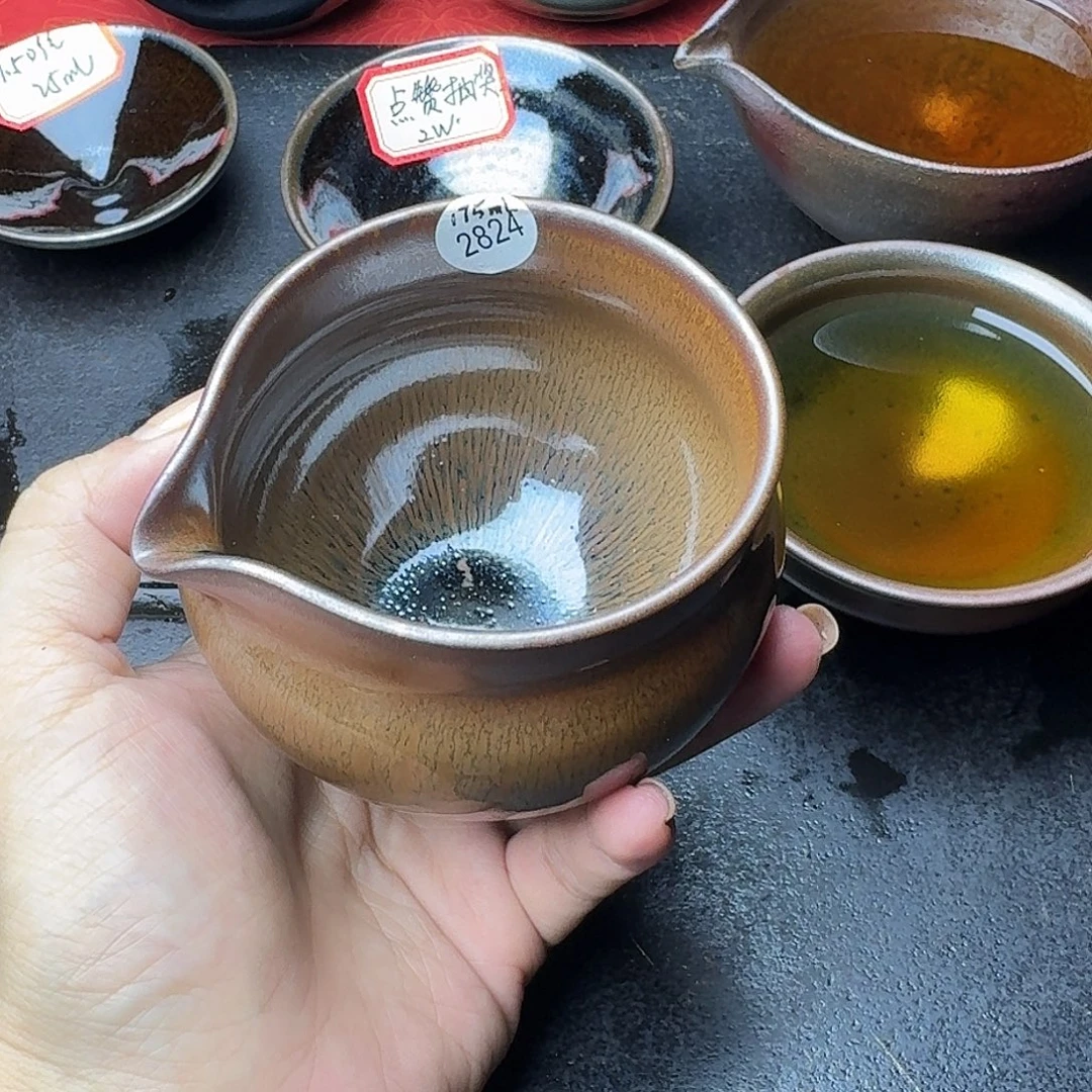 茶盏2824 福利柴烧手工公道杯
