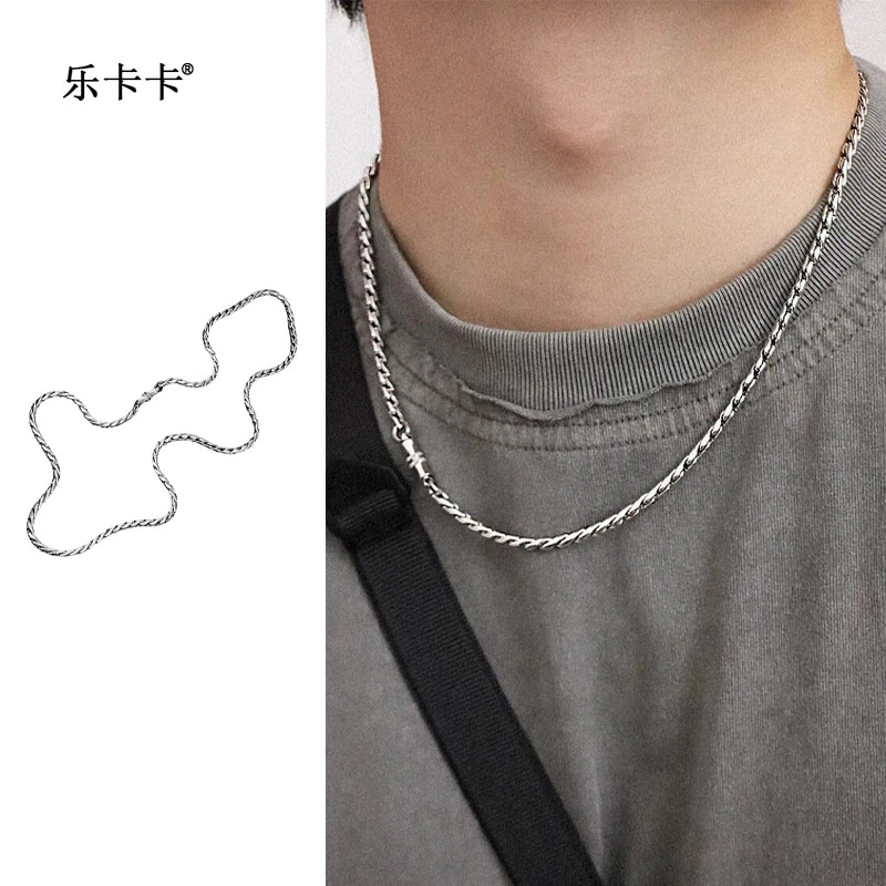 钛钢项链 原创小众冷淡风2025新不褪色磁吸项链男女简约百搭个性