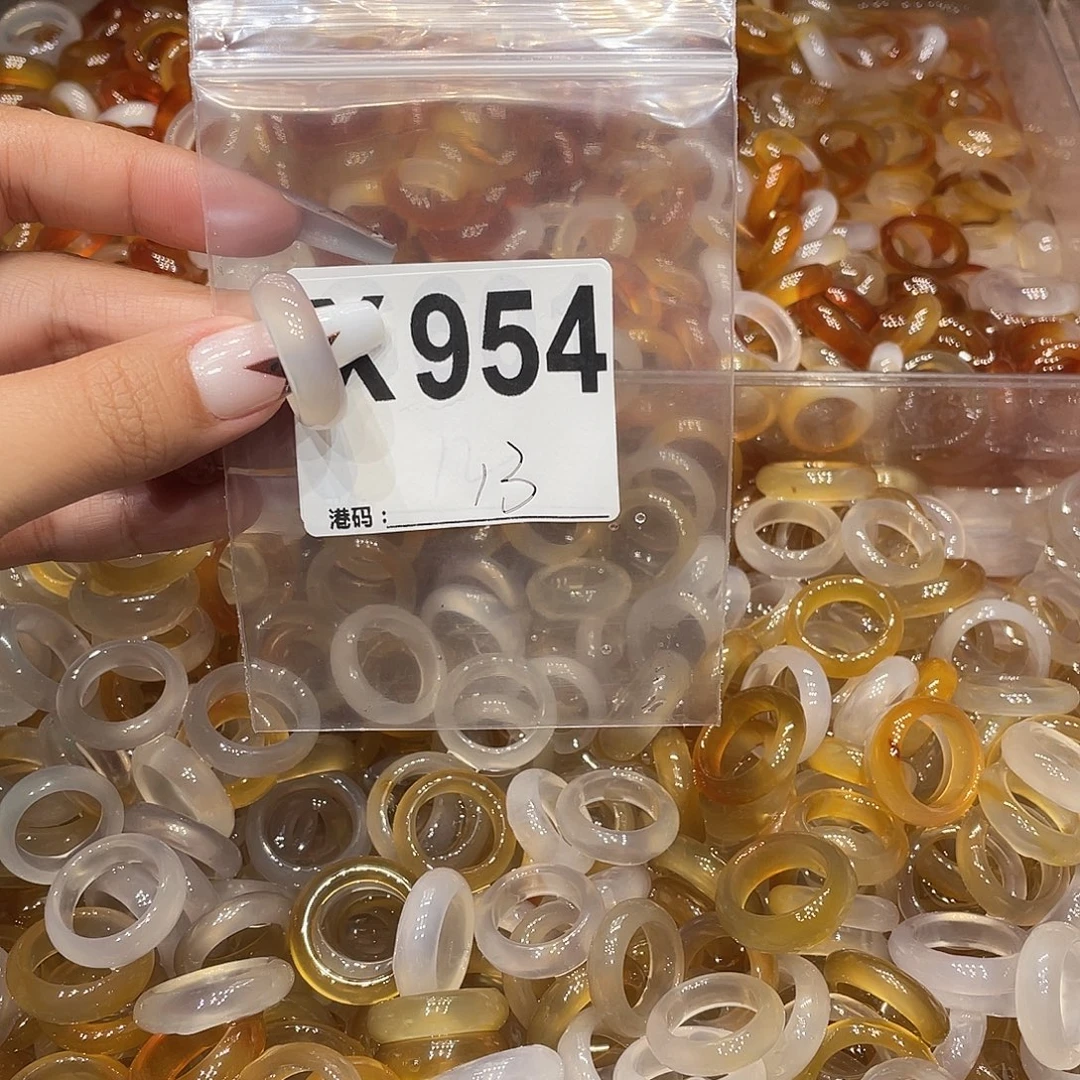 玛瑙/玉髓未镶嵌戒指954