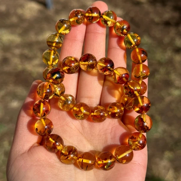 AG6 琥珀（花珀）手串 11mm（多样性发其一）
