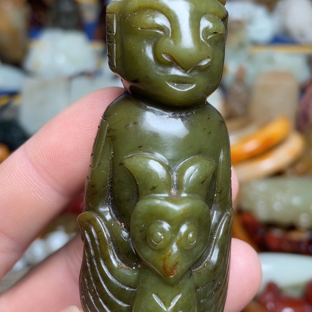 和田玉未镶嵌挂件